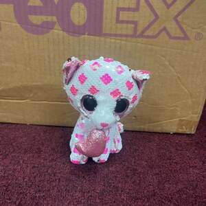 Ty Flippables Sequin Plush CUPID The Valentine's Cat with Heart